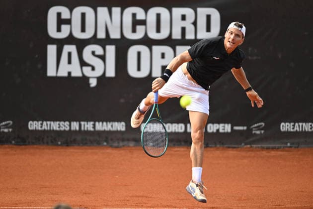 CONCORD IASI OPEN Final Ivan Sabanov and Matej Sabanov of Serbia in action against Erik Grevelius and Adam Heinonen of Sweden during the Concord Iasi Open double final, Challenger 100, against, in Iasi, Romania, on July 12, 2026. Imago Images Alex Nicodim Copyright: xAlexxNicodimx