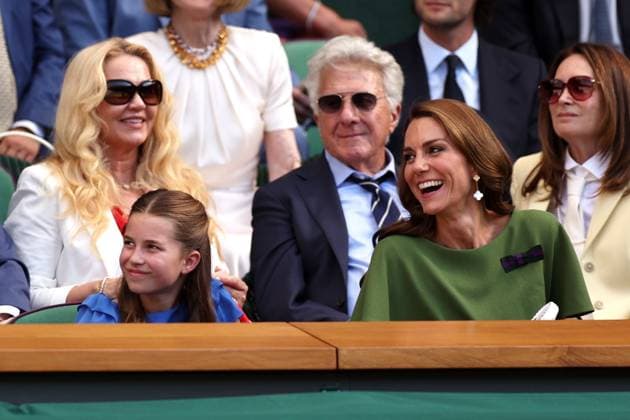 Princess Charlotte and Catherine Princess of Wales in the Royal Box on Centre Court Wimbledon Tennis Championships, Day 14, The All England Lawn Tennis and Croquet Club, London, UK - 12 Jul 2026London The All England Lawn Tennis and United Kingdom  Copyright: xEllaxLing Shutterstockx 16981034bg