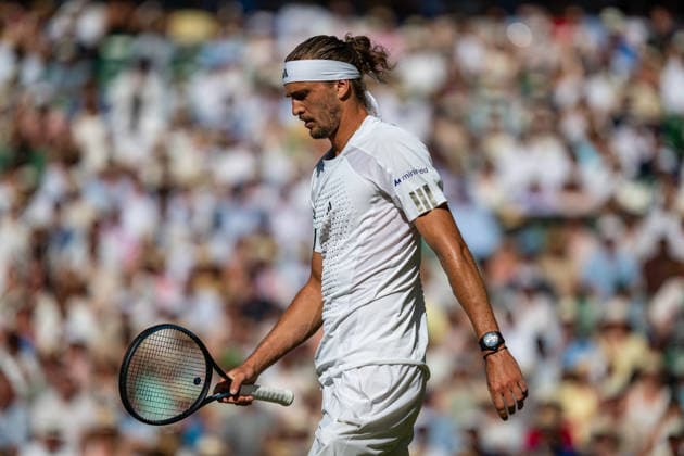 Tennis - Wimbledon Championship 2026 - Day 14 LONDON, ENGLAND - Sunday, July 12, 2026: Alexander Zverev (GER) during the Gentlemen s Singles Final match on Day Fourteen of The Championships Wimbledon 2026 at the All England Lawn Tennis and Croquet Club. (Photo by Kirsten Holst Propaganda) LONDON All England Lawn Tennis and Croq GREATER LONDON ENGLAND  Copyright: xKirstenxHolstx 2026-07-12-040-Wimbledon_Day_14