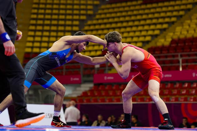2025 U23 Wrestling World Championships 74kg FS - Manuel Wagin (GER) df. Nurlan Aghazada (AZE) *** 2025 U23 Wrestling World Championships, 74kg Freestyle: Manuel Wagin (GER) def. Nurlan Aghazada (AZE)