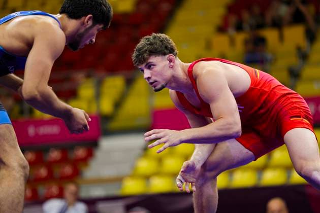 2025 U23 Wrestling World Championships 74kg FS - Manuel Wagin (GER) df. Nurlan Aghazada (AZE) *** 2025 U23 Wrestling World Championships, 74kg Freestyle: Manuel Wagin (GER) def. Nurlan Aghazada (AZE)