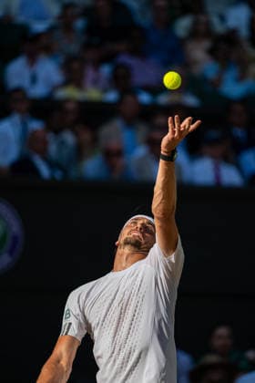 Tennis - Wimbledon Championship 2026 - Day 14 LONDON, ENGLAND - Sunday, July 12, 2026: Alexander Zverev (GER) during the Gentlemen s Singles Final match on Day Fourteen of The Championships Wimbledon 2026 at the All England Lawn Tennis and Croquet Club. (Photo by Kirsten Holst Propaganda) LONDON All England Lawn Tennis and Croq GREATER LONDON ENGLAND  Copyright: xKirstenxHolstx 2026-07-12-047-Wimbledon_Day_14