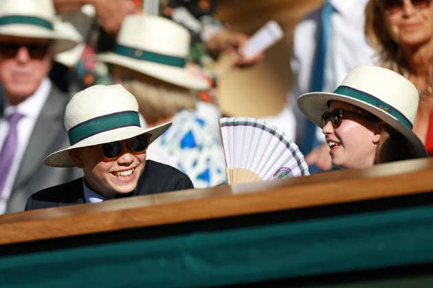 Prince George and Princess Charlotte in the Royal Box on Centre Court Wimbledon Tennis Championships, Day 14, The All England Lawn Tennis and Croquet Club, London, UK - 12 Jul 2026London The All England Lawn Tennis and United Kingdom  Copyright: xJamesxMarsh Shutterstockx 16981035fo
