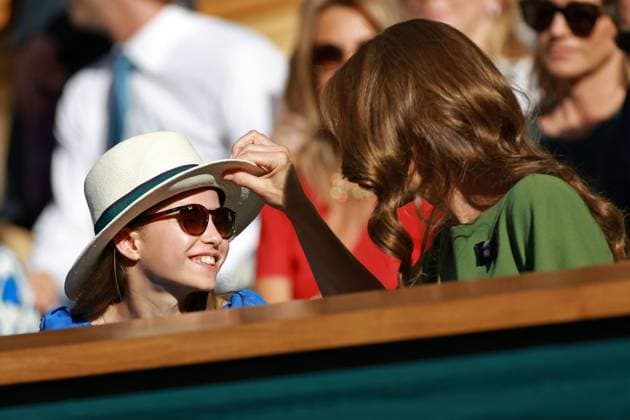 Princess Charlotte and Catherine Princess of Wales in the Royal Box on Centre Court Wimbledon Tennis Championships, Day 14, The All England Lawn Tennis and Croquet Club, London, UK - 12 Jul 2026London The All England Lawn Tennis and United Kingdom  Copyright: xJamesxMarsh Shutterstockx 16981035fs