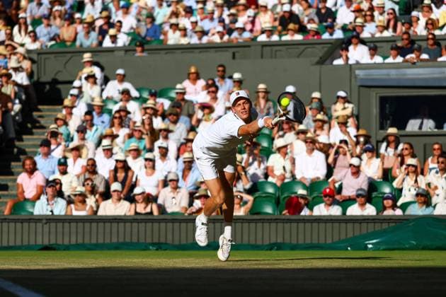 Jannik Sinner during the Men s Singles final Wimbledon Tennis Championships, Day 14, The All England Lawn Tennis and Croquet Club, London, UK - 12 Jul 2026London The All England Lawn Tennis and United Kingdom  Copyright: xJamesxMarsh Shutterstockx 16981035fy