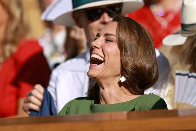 Catherine Princess of Wales in the Royal Box on Centre Court Wimbledon Tennis Championships, Day 14, The All England Lawn Tennis and Croquet Club, London, UK - 12 Jul 2026London The All England Lawn Tennis and United Kingdom  Copyright: xJamesxMarsh Shutterstockx 16981035ge