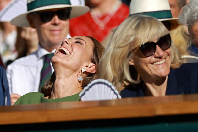 Catherine Princess of Wales and Deborah Jevans in the Royal Box on Centre Court Wimbledon Tennis Championships, Day 14, The All England Lawn Tennis and Croquet Club, London, UK - 12 Jul 2026London The All England Lawn Tennis and United Kingdom  Copyright: xJamesxMarsh Shutterstockx 16981035gi