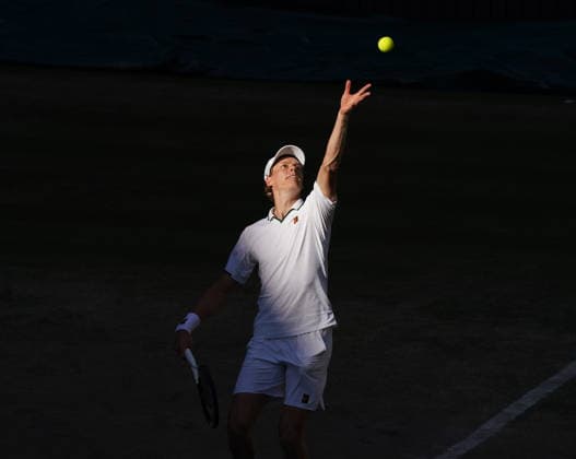 Tennis - 2026 Wimbledon Championships - Day Eleven (Week Two) - All England Lawn Tennis & Croquet Club, London - Sunday 12th July 2026 Centre Court - Mens singles Final Jannik Sinner (ITA) v Alexander Zverev (GER) Jannik Sinner (ITA) COLORSPORT ANDREW COWIE 