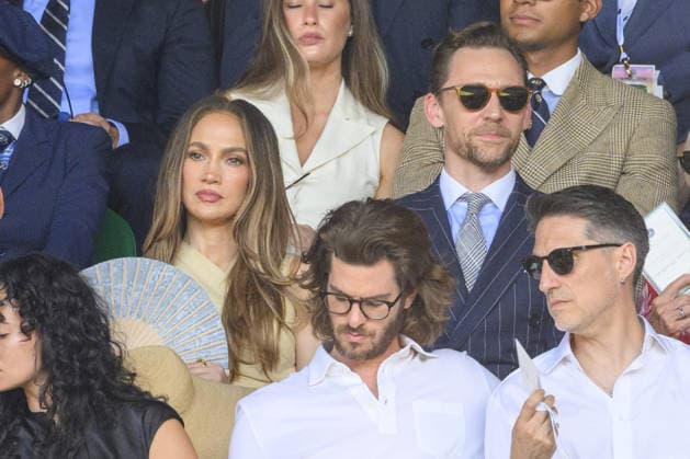 Wimbledon Tennis Championships 2026 - Day 14 LONDON, UNITED KINGDOM - July 12: American singer and actress Jennifer Lopez and actor Tom Hiddleston watch the Mens singles finals match during day 14 of The Wimbledon Tennis Championships at All England Lawn Tennis and Croquet Club on July 12, 2026 in London, United Kingdom. Ray Tang Anadolu London United Kingdom. Editorial use only. Please get in touch for any other usage.  Copyright: x2026xAnadoluxRayxTangx