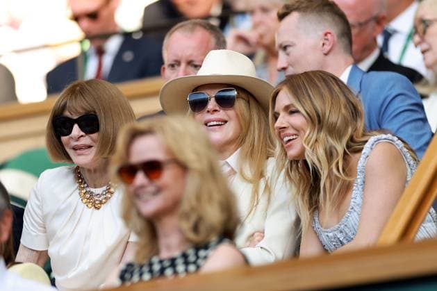Anna Wintour, Nicole Kidman and Sienna Miller in the Royal Box on Centre Court Wimbledon Tennis Championships, Day 14, The All England Lawn Tennis and Croquet Club, London, UK - 12 Jul 2026London The All England Lawn Tennis and United Kingdom  Copyright: xJamesxMarsh Shutterstockx 16981035hi