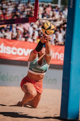 Beachvolleyball Frauen Allianz German Beach Tour 2026 Tourstop München 12.07.2026 Ronja Klinger (Österreich) München Zentraler Hochschulsport: Beach- Bayern Deutschland *** Women s Beach Volleyball Allianz German Beach Tour 2026, Munich Stop, July 12, 2026, Ronja Klinger, Austria, Munich, Central University Sports, Beach, Bavaria, Germany