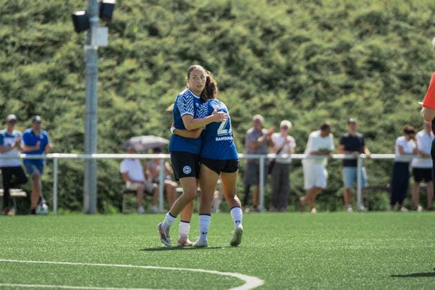 Fußball I Frauen I Freundschaftsspiel I DJK Arminia Ibbenbüren - DSC Arminia Bielefeld I 12.07.2026 Lisa Lösch (10, DSC Arminia Bielefeld) Margherita Laura Santamaria (21, DSC Arminia Bielefeld) Ibbenbüren Sportzentrum Schierloh NRW Deutschland *** Soccer I Women I Friendly Match I DJK Arminia Ibbenbüren vs. DSC Arminia Bielefeld I July 12, 2026 Lisa Lösch 10, DSC Arminia Bielefeld Margherita Laura Santamaria 21, DSC Arminia Bielefeld, Ibbenbüren, Schierloh Sports Center, North Rhine-Westphalia, Germany Copyright: xLobeca CedricxSiefkerx