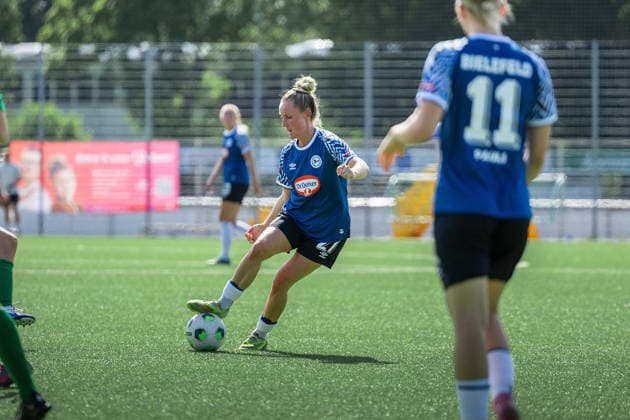 Fußball I Frauen I Freundschaftsspiel I DJK Arminia Ibbenbüren - DSC Arminia Bielefeld I 12.07.2026 Jocelyn Hampel (27, DSC Arminia Bielefeld) Ibbenbüren Sportzentrum Schierloh NRW Deutschland *** Soccer I Women s I Friendly Match I DJK Arminia Ibbenbüren vs. DSC Arminia Bielefeld I July 12, 2026 Jocelyn Hampel 27, DSC Arminia Bielefeld Ibbenbüren Schierloh Sports Center, North Rhine-Westphalia, Germany Copyright: xLobeca CedricxSiefkerx