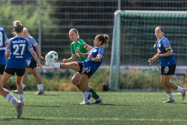 Fußball I Frauen I Freundschaftsspiel I DJK Arminia Ibbenbüren - DSC Arminia Bielefeld I 12.07.2026 Margherita Laura Santamaria (21, DSC Arminia Bielefeld) Ibbenbüren Sportzentrum Schierloh NRW Deutschland *** Soccer I Women s I Friendly Match I DJK Arminia Ibbenbüren vs. DSC Arminia Bielefeld I July 12, 2026 Margherita Laura Santamaria, 21, DSC Arminia Bielefeld Ibbenbüren Schierloh Sports Center, North Rhine-Westphalia, Germany Copyright: xLobeca CedricxSiefkerx