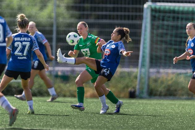 Fußball I Frauen I Freundschaftsspiel I DJK Arminia Ibbenbüren - DSC Arminia Bielefeld I 12.07.2026 Margherita Laura Santamaria (21, DSC Arminia Bielefeld) Ibbenbüren Sportzentrum Schierloh NRW Deutschland *** Soccer I Women s I Friendly Match I DJK Arminia Ibbenbüren vs. DSC Arminia Bielefeld I July 12, 2026 Margherita Laura Santamaria, 21, DSC Arminia Bielefeld Ibbenbüren Schierloh Sports Center, North Rhine-Westphalia, Germany Copyright: xLobeca CedricxSiefkerx