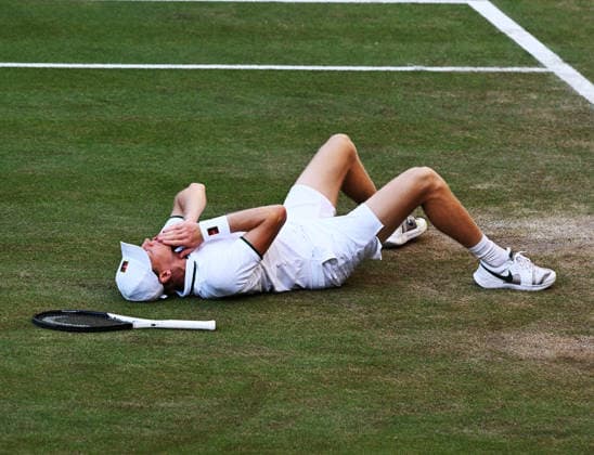 The Championships Wimbledon 2026 The Championships Wimbledon 2026 Day 14 12 07 2026 Gentlemen™s singles final Jannik Sinner (ITA) celebrates victory in four sets. Photo:-Roger Parker International Sports Fotos Ltd London UK Copyright: xx