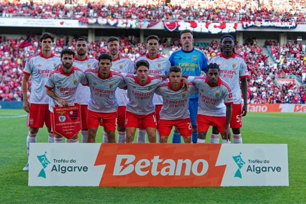 RECORD DATE NOT STATED Trofeu do Algarve 25th Anniversary - SL Benfica vs CR Flamengo, Estadio do Algarve, Portugal. Estadio do Algarve, Portugal. 11 July 2026. Team photo of SL Benfica at the SL Benfica v CR Flamengo football match for the Algarve Trophy 25th Anniversary. Credit: Nuno Pires Veloso Morse Images. Copyright: xx
