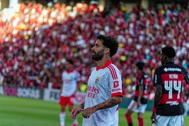 RECORD DATE NOT STATED Trofeu do Algarve 25th Anniversary - SL Benfica vs CR Flamengo, Estadio do Algarve, Portugal. Estadio do Algarve, Portugal. 11 July 2026. 27 Rafa Silva of SL Benfica in action at the SL Benfica v CR Flamengo football match for the Algarve Trophy 25th Anniversary. Credit: Nuno Pires Veloso Morse Images. Copyright: xx