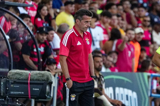 RECORD DATE NOT STATED Trofeu do Algarve 25th Anniversary - SL Benfica vs CR Flamengo, Estadio do Algarve, Portugal. Estadio do Algarve, Portugal. 11 July 2026. coach Marco Silva of SL Benfica in action at the SL Benfica v CR Flamengo football match for the Algarve Trophy 25th Anniversary. Credit: Nuno Pires Veloso Morse Images. Copyright: xx