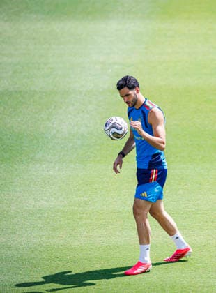 Spain national team, Nationalteam World Cup 12 07 2026 Mikel Merino of Spain during the Spanish national team s training session at Cotton Bowl in Dallas, United States of America on July 12, 2026. Photo (PGS Photo Agency) Dallas usa Copyright: xPGSxPhotoxAgencyx