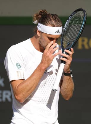 Alexander Zverev, GER, during final of 2026 All England Lawn Tennis Championships at Wimbledon, mens singles, London, 12 07 2026; - *** Alexander Zverev, GER, during the final of the 2026 All England Lawn Tennis Championships at Wimbledon, men s singles, London, July 12, 2026 
