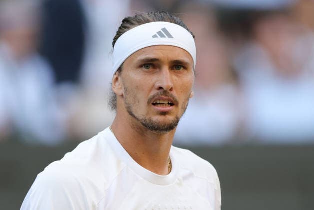 Alexander Zverev, GER, during final of 2026 All England Lawn Tennis Championships at Wimbledon, mens singles, London, 12 07 2026; - *** Alexander Zverev, GER, during the final of the 2026 All England Lawn Tennis Championships at Wimbledon, men s singles, London, July 12, 2026 