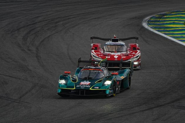 6 hours of Sao Paulo FIA WEC SAO PAULO, BRAZIL - JULY 12: Aston Martin Valkyrie of team Aston Martin Thor Team of the crew Alex Riberas (ESP) and Marco Sorensen (DEN) in action during the FIA WEC 6 Hours of Sao Paulo, 4th round of the 2026 FIA World Endurance Championship at Interlagos Speedway in Sao Paulo, Brazil, on July 12, 2026. Stringer Anadolu Sao Paulo Brazil. Editorial use only. Please get in touch for any other usage.  Copyright: x2026xAnadoluxStringerx