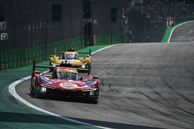 6 hours of Sao Paulo FIA WEC SAO PAULO, BRAZIL - JULY 12: Ferrari 499P of team Ferrari AF Corse of the crew Antonio Fuoco (ITA), Miguel Molina (ESP) and Nicklas Nielsen (DEN) in action during the FIA WEC 6 Hours of Sao Paulo, 4th round of the 2026 FIA World Endurance Championship at Interlagos Speedway in Sao Paulo, Brazil, on July 12, 2026. Stringer Anadolu Sao Paulo Brazil. Editorial use only. Please get in touch for any other usage.  Copyright: x2026xAnadoluxStringerx