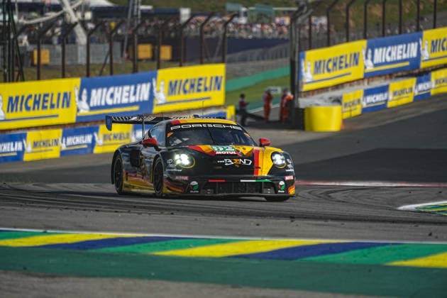 6 hours of Sao Paulo FIA WEC SAO PAULO, BRAZIL - JULY 12: Porsche 911 GT3 R of team Manthey PureRxcing of the crew Aliaksandr Malykhin (FIA), Joel Sturm (GER) and Klaus Bachler (AUT) in action during the FIA WEC 6 Hours of Sao Paulo, 4th round of the 2026 FIA World Endurance Championship at Interlagos Speedway in Sao Paulo, Brazil, on July 12, 2026. Stringer Anadolu Sao Paulo Brazil. Editorial use only. Please get in touch for any other usage.  Copyright: x2026xAnadoluxStringerx