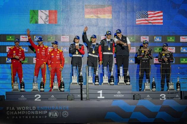 6 hours of Sao Paulo FIA WEC SAO PAULO, BRAZIL - JULY 12: Winners of the Hypercar class at the 2026 FIA WEC 6 Hours of São Paulo, 4th round of the 2026 FIA World Endurance Championship at Interlagos Speedway in Sao Paulo, Brazil, on July 12, 2026. Stringer Anadolu Sao Paulo Brazil. Editorial use only. Please get in touch for any other usage.  Copyright: x2026xAnadoluxStringerx