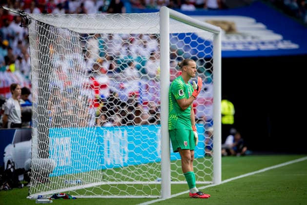 Miami, USA 11th Jul 2026. Orjan Nyland (NOR) Norway - England World Cup Norwegen - England 11.07.2026 *** Miami, USA, July 11, 2026 Orjan Nyland NOR Norway England World Cup Norway England July 11, 2026