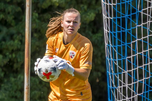 Ingolstadt, Deutschland 12. Juli 2026: Testspiel - Frauen - 2026 2027 - FC Ingolstadt 04 gegen TSG Hoffenheim II Im Bild: Torhüterin Anna-Lena Daum (FCI) Sportanlage Hundszell Bayern *** Ingolstadt, Germany, July 12, 2026 Women s Friendly Match 2026–2027: FC Ingolstadt 04 vs. TSG Hoffenheim II. Pictured: Goalkeeper Anna Lena Daum at the FCI Sports Complex in Hundszell, Bavaria Copyright: xFotostandx xSchäferx