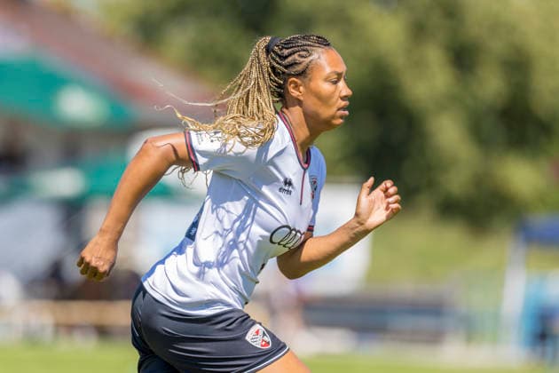 Ingolstadt, Deutschland 12. Juli 2026: Testspiel - Frauen - 2026 2027 - FC Ingolstadt 04 gegen TSG Hoffenheim II Im Bild: Melissa Kuya Strobel (FCI) Sportanlage Hundszell Bayern *** Ingolstadt, Germany, July 12, 2026 Women s Friendly Match 2026–2027: FC Ingolstadt 04 vs. TSG Hoffenheim II. Pictured: Melissa Kuya Strobel at the FCI Sports Complex in Hundszell, Bavaria Copyright: xFotostandx xSchäferx