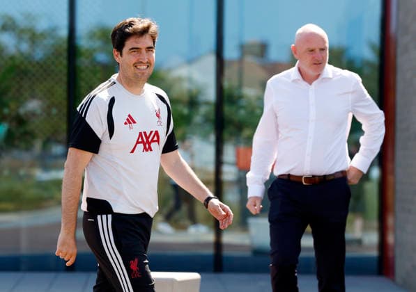 Liverpool s new manager Andoni Iraola poses for photographs during a photocall at the Liverpool at AXA Training Centre, Liverpool. Picture date: 13th July 2026. Picture credit should read: Cody Froggatt Sportimage EDITORIAL USE ONLY. No use with unauthorised audio, video, data, fixture lists, club league logos or live services. Online in-match use limited to 120 images, no video emulation. No use in betting, games or single club league player publications. SPI_004_CF_Liverpool_manager_ SPI-4860-0004