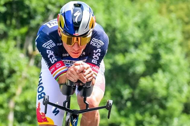 Belgian Remco Evenepoel of Red Bull-BORA-hansgrohe pictured in action during a training on the first rest day at the 2026 Tour de France cycling race, a stage of 185km from Malemort to Ussel, on Monday 13 July 2026. The 113th edition of the Tour de France starts on Saturday 4 July in Barcelona, Spain, and will finish in Paris, France on the 26th of July. DAVIDxPINTENS  x181051775x