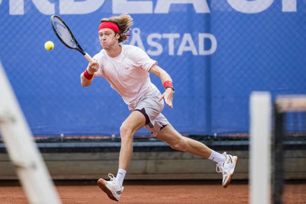 260713 Andrey Rublev of Russia during day 1 of the Nordea Open on July 13, 2026 in Bastad. Photo: Niclas Jönsson BILDBYRAN COP 273 NO0428 tennis ATP, Tennis Herren 250 nordea open tennislagetbbeng *** 260713 Andrey Rublev of Russia on Day 1 of the Nordea Open on July 13, 2026, in Bastad. Photo by Niclas Jönsson, BILDBYRAN COP 273 NO0428 tennis atp 250 nordea open tennislagetbbeng  Copyright: NICLASxJÖNSSON BB260713NO004