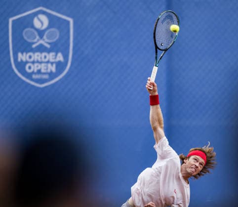260713 Andrey Rublev of Russia during day 1 of the Nordea Open on July 13, 2026 in Bastad. Photo: Niclas Jönsson BILDBYRAN COP 273 NO0428 tennis ATP, Tennis Herren 250 nordea open tennislagetbbeng *** 260713 Andrey Rublev of Russia on Day 1 of the Nordea Open on July 13, 2026, in Bastad. Photo by Niclas Jönsson, BILDBYRAN COP 273 NO0428 tennis atp 250 nordea open tennislagetbbeng  Copyright: NICLASxJÖNSSON BB260713NO014