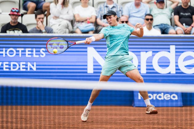 260713 Lautaro Midon of Argentina during day 1 of the Nordea Open on July 13, 2026 in Bastad. Photo: Niclas Jönsson BILDBYRAN COP 273 NO0428 tennis ATP, Tennis Herren 250 nordea open tennislagetbbeng *** 260713 Lautaro Midon of Argentina on Day 1 of the Nordea Open on July 13, 2026, in Bastad. Photo: Niclas Jönsson, BILDBYRAN COP 273 NO0428 tennis atp 250 nordea open tennislagetbbeng  Copyright: NICLASxJÖNSSON BB260713NO026