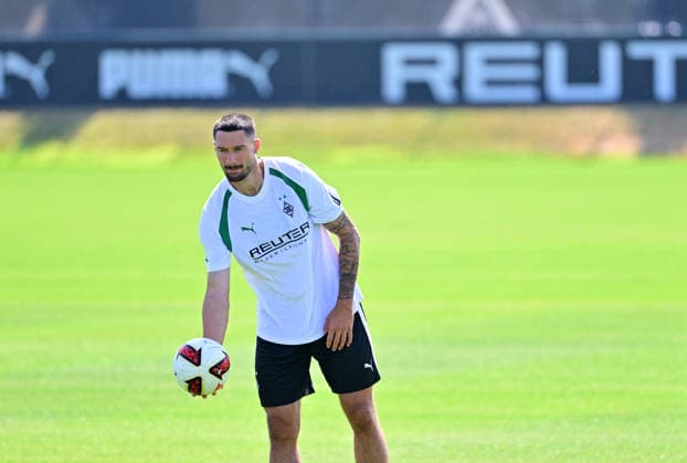 13.07.2026; Moenchengladbach; Fussball, Herren, Saison 2026 2027, Training Borussia Moenchengladbach Tim Kleindienst (Gladbach) DFL regulations prohibit any use of photographs as image sequences and or quasi-video. ista-Borussia-Park NRW Deutschland *** July 13, 2026, Mönchengladbach, Soccer, Men s, 2026–2027 Season, Borussia Mönchengladbach Training, Tim Kleindienst, Gladbach. DFL regulations prohibit any use of photographs as image sequences and or quasi-video footage at Borussia Park, North Rhine-Westphalia, Germany
