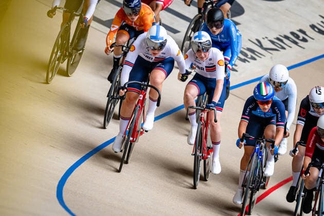 SHARP Isabel, WOLFF Imogen: UEC Track cycling, Rad, Radsport, Bahnrad, Bahn European Championships U19 U23 Cottbus 2026 Black - SHARP Isabel - Red - WOLFF Imogen ( GBR ) Great Britain Querformat - quer - horizontal - Landscape - Event Veranstaltung: UEC Track Cycling European Championships 2026 U19 U23 - Category Kategorie: Cycling - Track Cycling European Championships - Location Ort: Europe - Germany - Brandenburg - Cottbus - Lausitz Velodrom - Discipline: Madison - Category: Elite Women - U23 - Distance: 25 km - Date Datum: 12.07.2026 Sunday Day 6 - *** SHARP Isabel, WOLFF Imogen UEC Track Cycling European Championships U19 U23 Cottbus 2026 Black SHARP Isabel Red WOLFF Imogen GBR Great Britain Landscape Format Landscape Event UEC Track Cycling European Championships 2026 U19 U23 Category Cycling Track Cycling European Championships Location Europe, Germany, Brandenburg, Cottbus, Lausitz Velodrom, Discipline: Madison, Category: Elite Women U23, Distance: 25 km, Date: July 12, 2026 (Sunday), Day 6
