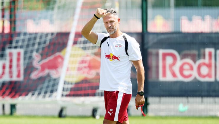 RB Leipzig Ð Trainingsstart Bundesliga Leipzig, 13.07.2026, Red Bull Akademie, Fussball, 1.Bundesliga, RB Leipzig , Pressekonferenz , Auftaktraining für die neue Spielzeit 2026 2027 , Im Bild: Martin Demichelis , Nur zur redaktionellen Nutzung. Only editorial use. , *** RB Leipzig – Start of Bundesliga Training, Leipzig, July 13, 2026, Red Bull Academy, Soccer, Bundesliga 1, RB Leipzig, Press Conference, First training session for the new 2026–2027 season, Pictured: Martin Demichelis, For editorial use only, Picture Point