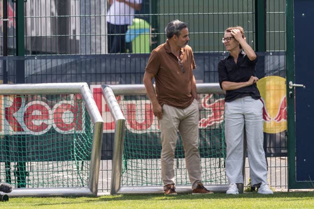 13.07.2026, GER, Öffentliches Training, Saison 2026 2027), RB Leipzig Tatjana Haenni, CEO (Vorsitzende der Geschäftsführung) RB Leipzig im Gespräch *** July 13, 2026, GER, Public Training, 2026–2027 Season, RB Leipzig: Tatjana Haenni, CEO and Chair of the Executive Board of RB Leipzig, in an interview nordphotoxGmbHx xTrienitz nph00051