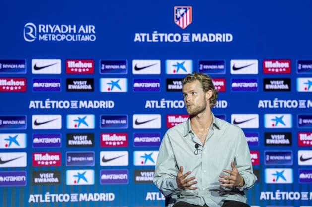 Atletico de Madrid s new player Morten Hjulmand. Atletico de Madrid s new player Morten Hjulmand during his official presentation. July 13, 2026. (ALTERPHOTOS Acero) MadridSpain  Copyright: xAcerox