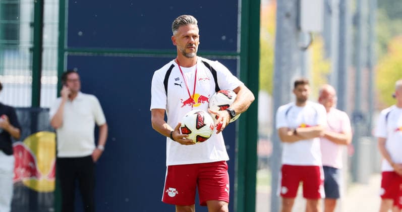 RB Leipzig Ð Trainingsstart Bundesliga Leipzig, 13.07.2026, Red Bull Akademie, Fussball, 1.Bundesliga, RB Leipzig , Pressekonferenz , Auftaktraining für die neue Spielzeit 2026 2027 , Im Bild: Martin Demichelis , Nur zur redaktionellen Nutzung. Only editorial use. , *** RB Leipzig – Start of Bundesliga Training, Leipzig, July 13, 2026, Red Bull Academy, Soccer, Bundesliga 1, RB Leipzig, Press Conference, First training session for the new 2026–2027 season, Pictured: Martin Demichelis, For editorial use only, Picture Point