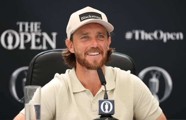 154th Open Golf Championships - Practice Day Tommy Fleetwood of England attends a press conference, PK, Pressekonferenz during practice day at the British Open Golf Championships at Royal Birkdale in Southport, Britain, 13 July 2026. SOUTHPORT UNITED KINGDOM  Copyright: xADAMxVAUGHANx