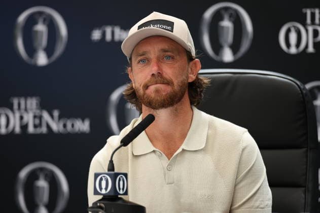 154th Open Golf Championships - Practice Day Tommy Fleetwood of England attends a press conference, PK, Pressekonferenz during practice day at the British Open Golf Championships at Royal Birkdale in Southport, Britain, 13 July 2026. SOUTHPORT UNITED KINGDOM  Copyright: xADAMxVAUGHANx