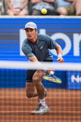 260713 Vilius Gaubas of Lithuania during day 1 of the Nordea Open on July 13, 2026 in Bastad. Photo: Niclas Jönsson BILDBYRAN COP 273 NO0428 tennis ATP, Tennis Herren 250 nordea open tennislagetbbeng *** 260713 Vilius Gaubas of Lithuania on Day 1 of the Nordea Open on July 13, 2026, in Bastad. Photo by Niclas Jönsson, BILDBYRAN COP 273 NO0428 tennis atp 250 nordea open tennislagetbbeng  Copyright: NICLASxJÖNSSON BB260713NO079