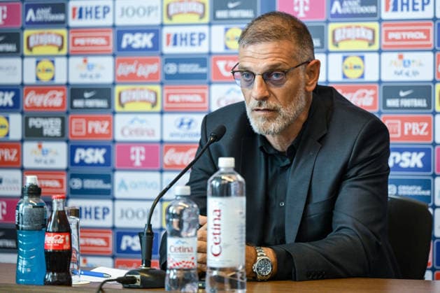 Slaven Bilic appointed as head coach of the Croatia national team, Nationalteam Slaven Bilic, new Head Caoch of Croatian Football Team speaks with a media on a press conference, PK, Pressekonferenz on July 13, 2026. in Zagreb, Croatia.  NevaxZganec PIXSELL