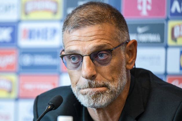 Slaven Bilic appointed as head coach of the Croatia national team, Nationalteam Slaven Bilic, new Head Caoch of Croatian Football Team speaks with a media on a press conference, PK, Pressekonferenz on July 13, 2026. in Zagreb, Croatia.  NevaxZganec PIXSELL