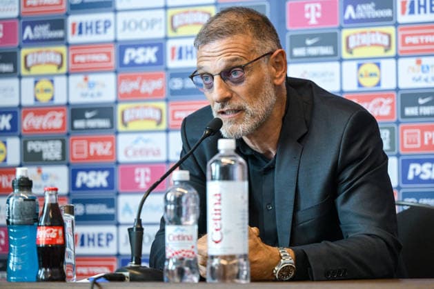 Slaven Bilic appointed as head coach of the Croatia national team, Nationalteam Slaven Bilic, new Head Caoch of Croatian Football Team speaks with a media on a press conference, PK, Pressekonferenz on July 13, 2026. in Zagreb, Croatia.  NevaxZganec PIXSELL